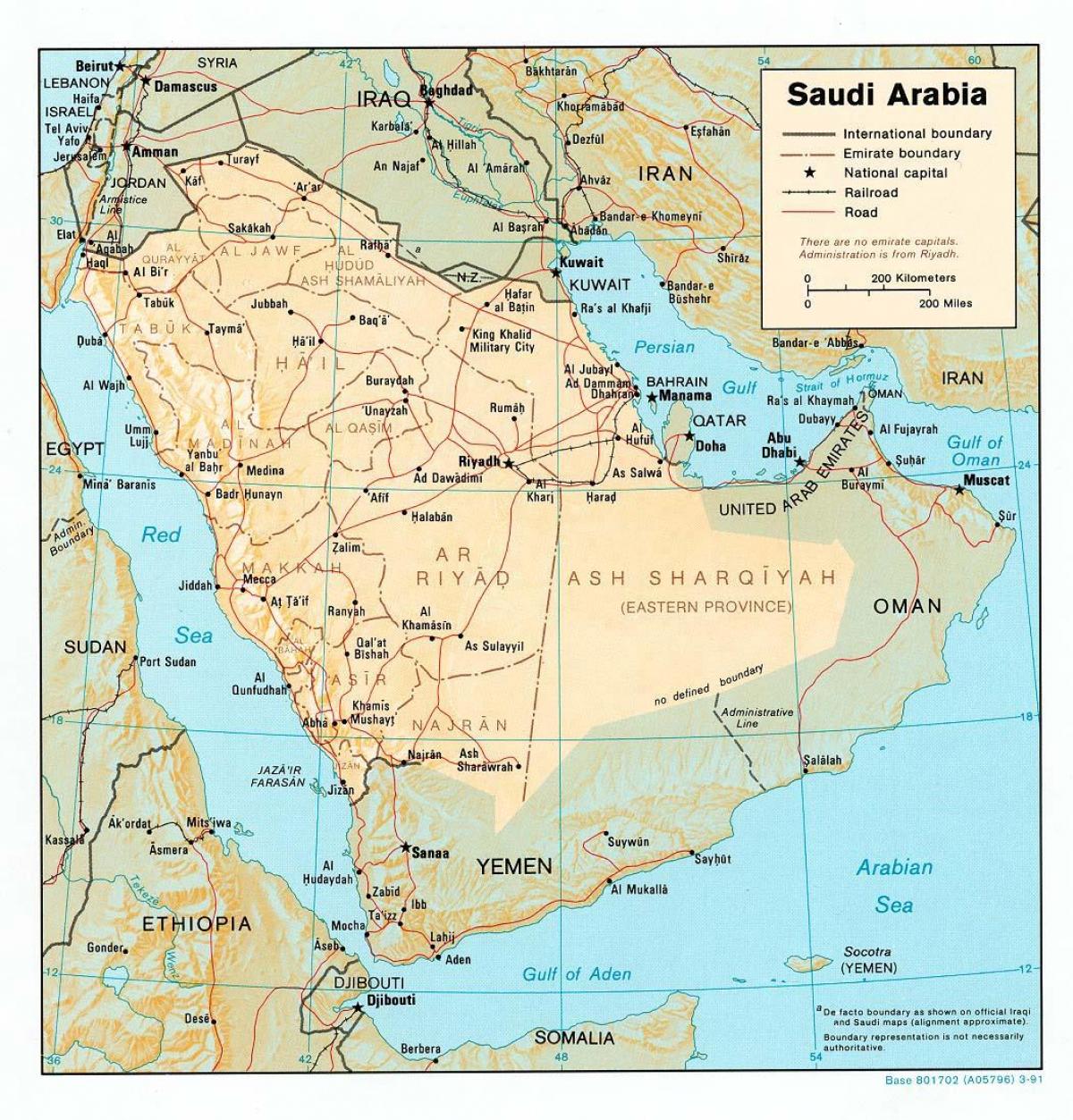 Saudi Arabia map hd