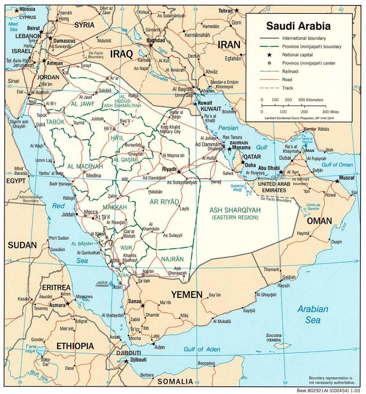map of KSA