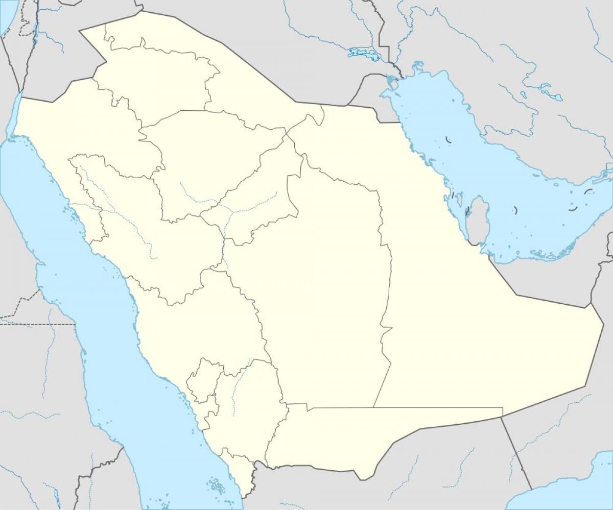 Map of Saudi Arabia in