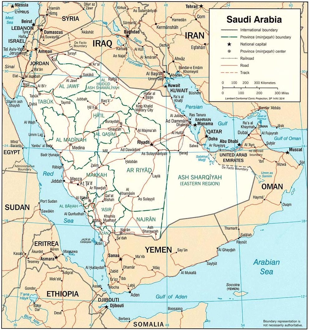 Map of Saudi Arabia pictures