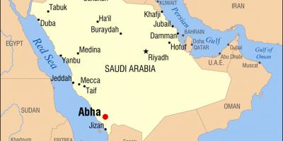 Abha KSA map