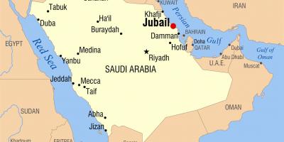 Jubail KSA map
