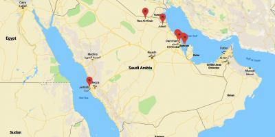 Khobar Saudi Arabia map - Map of Saudi Arabia al khobar (Western Asia ...