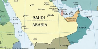 Map of kingdom of Saudi Arabia 