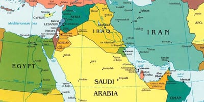 Map Saudi Arabia surrounding countries