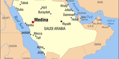 Map of medina Saudi Arabia
