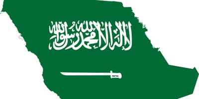 Saudi Arabia map flag