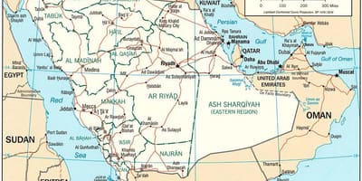 Map of Saudi Arabia online