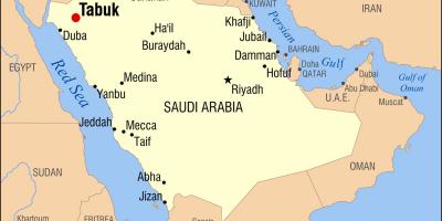 Tabuk KSA map