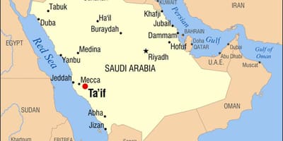 Taif KSA map